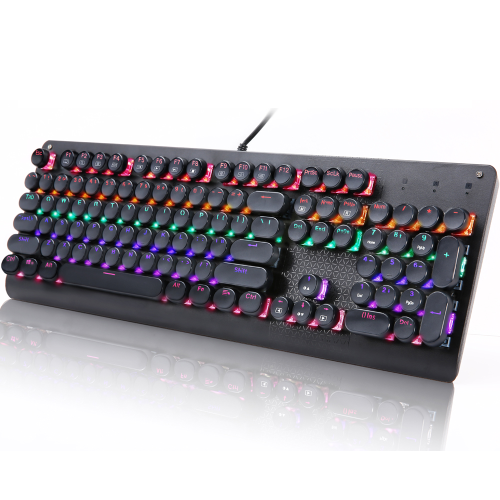 Retro Gaming Uk - Nostalgische 104-Tasten Mechanische Gaming-Tastatur mit Schwebenden