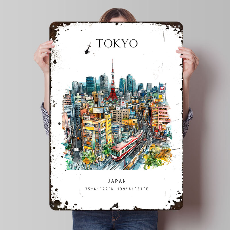 Retro Gaming Tokyo - Tokyo Japan Reise gedrucktes Poster, individuelle