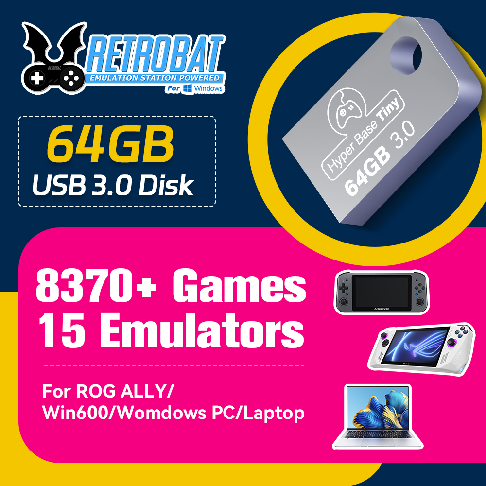 Retro Gaming N64 - JMachen 64GB Tragbare USB 3.0 Spiele-Festplatte
