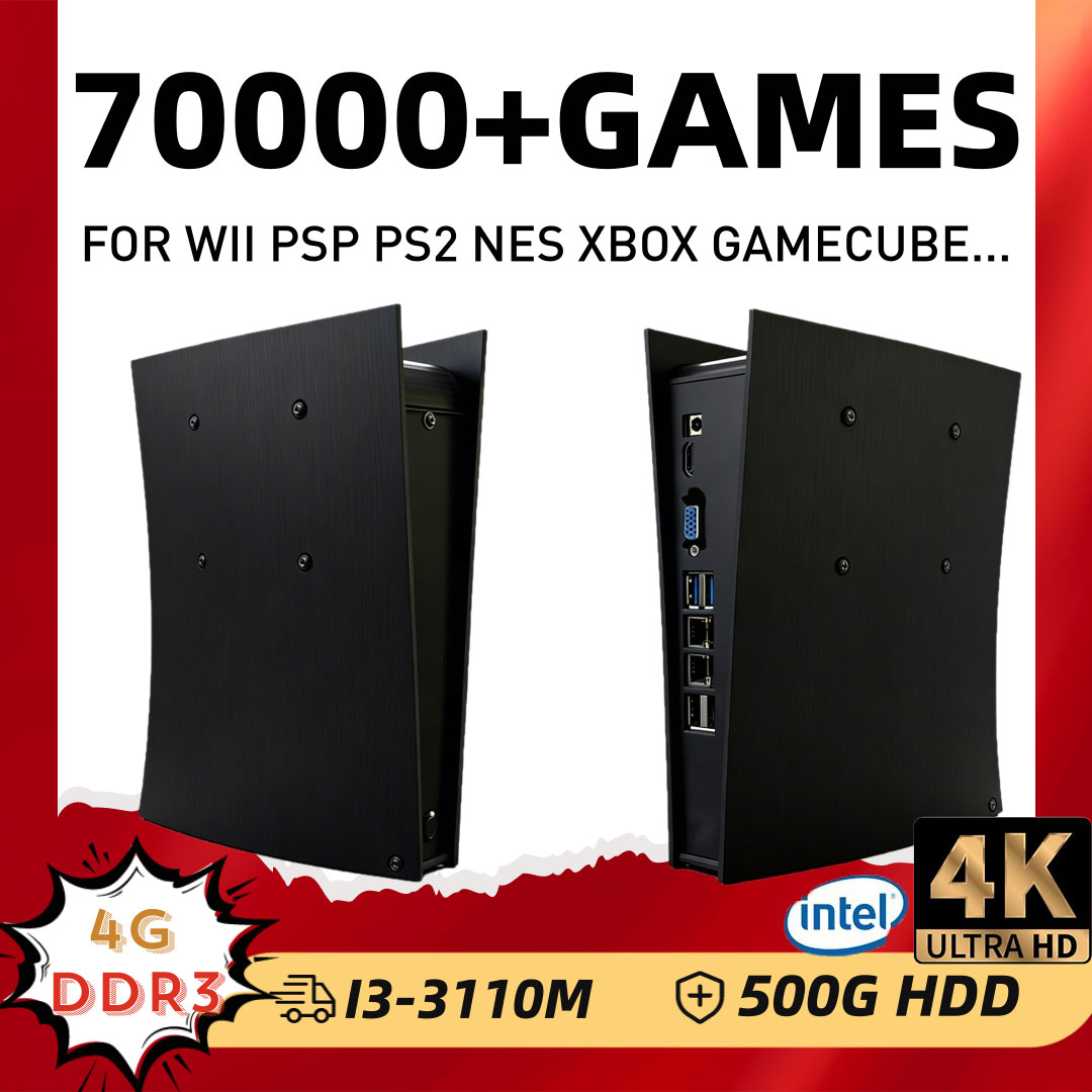 Retro Gaming N64 - Retro-Spielkonsole BS5 60+ Emulatoren 500GB Batocera