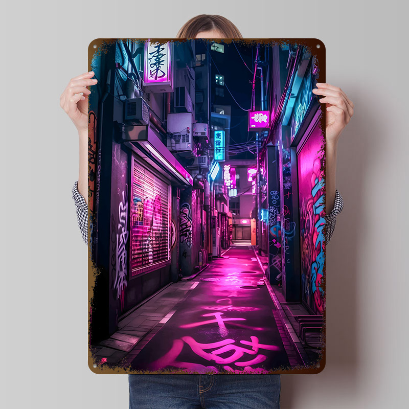 Retro Gaming Tokyo - Neon Tokyo Nights Gedrucktes Poster Individualisierte