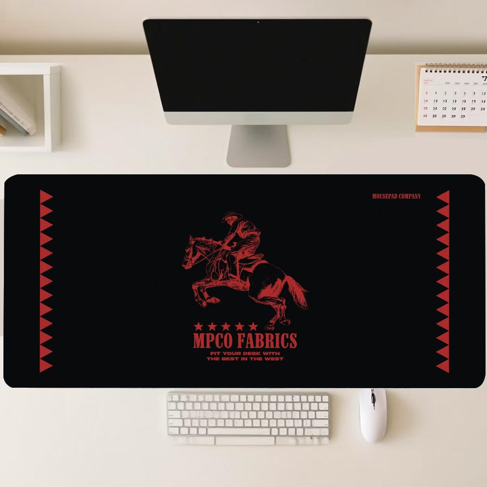 Retro Gaming Desk Setup - Retro Krieger Ritter Grafik Großes Mauspad