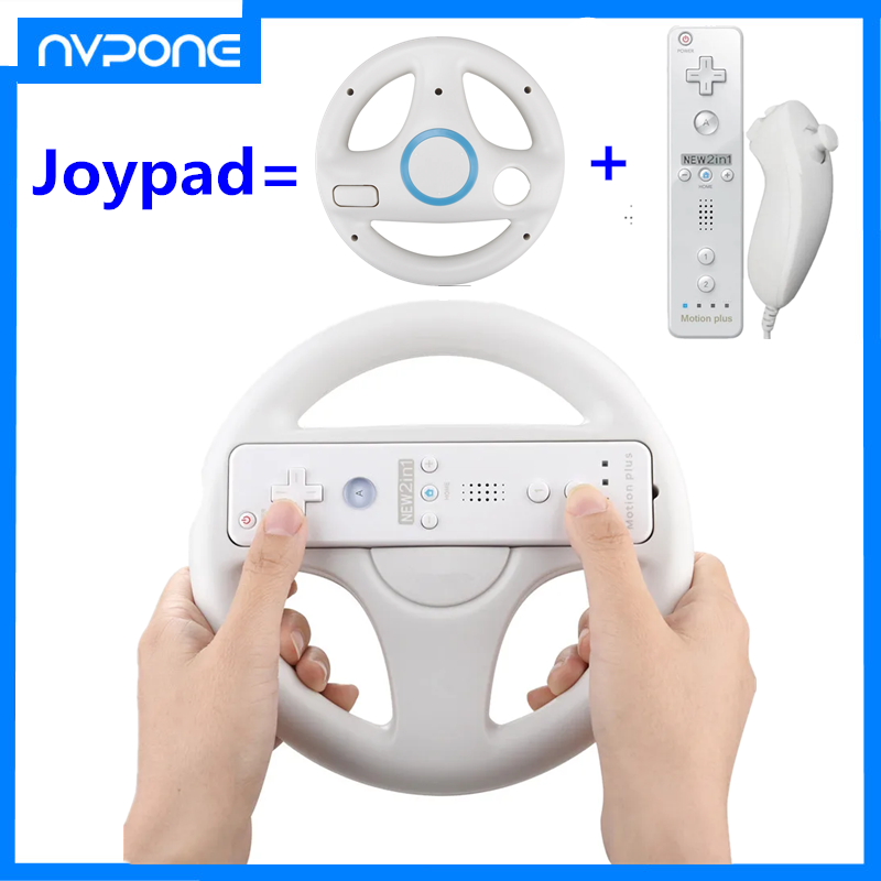 Nes Controller Usb - 2-in-1-Lenkrad zu Wii-Fernbedienung, kabelloses Gamepad für