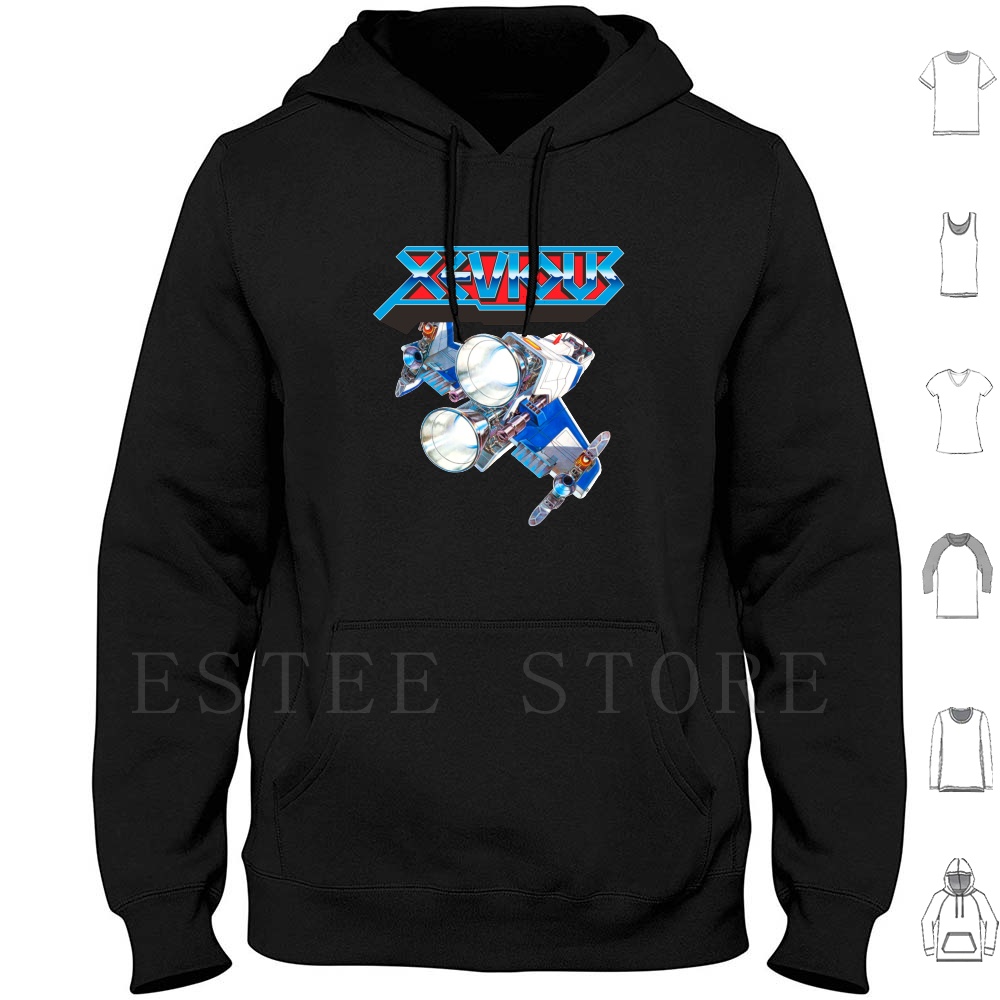 Retro Gaming Japan - Xevious Logo (Schiff) Hoodies Japan Gaming