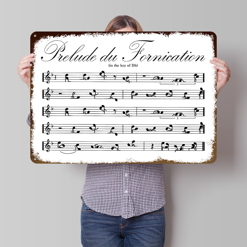 Retro Gaming Meme - Lustige Meme Notenblatt Metallposter Personalisierte Wandkunst