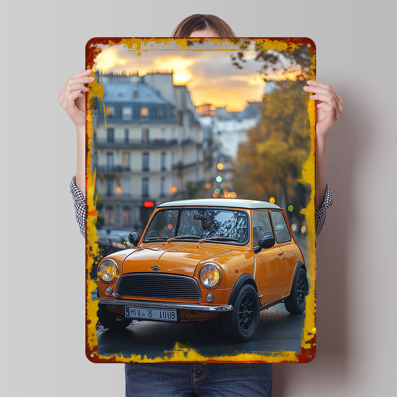 Retro Gaming Uk - Klassisches britisches Auto Cooper in Paris