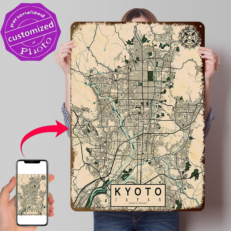 Kyoto Stadtplan Japan Vintage  – Retro Gaming Japan Bewertung und Preis