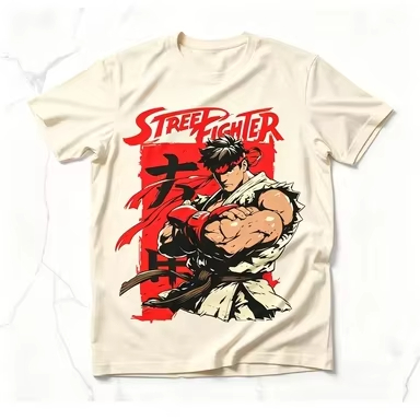 Herren T-Shirt Street Fighter  – Retro Gaming Shops Bewertung und Preis