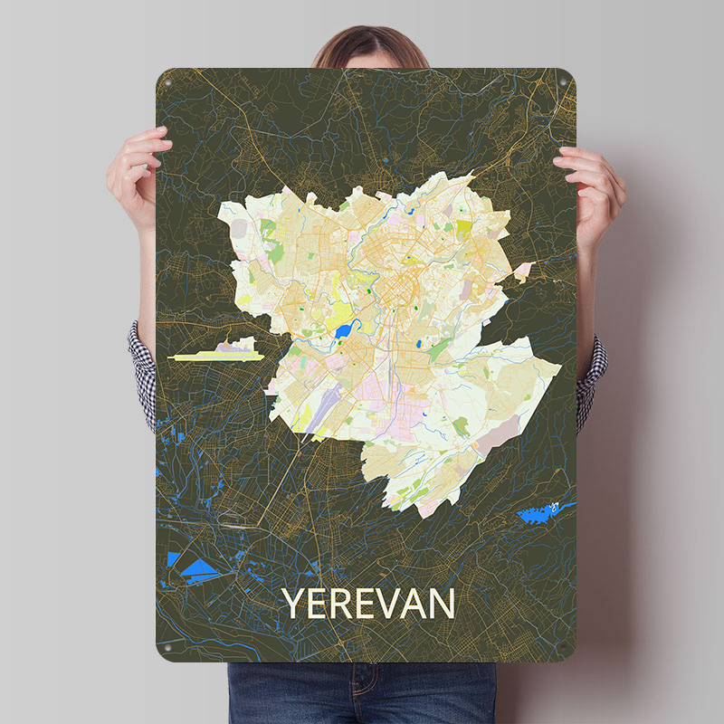 Jervan Stadtplan Blechposter – – Retro Gaming Bar Bewertung und Preis