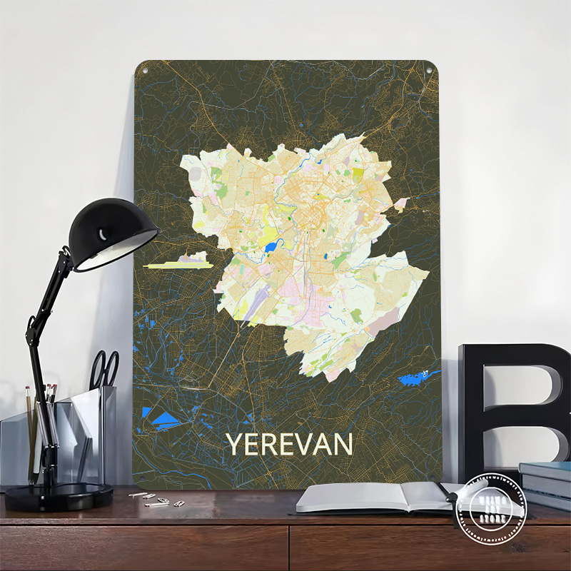 Jervan Stadtplan Blechposter – – Retro Gaming Bar Bewertung und Preis