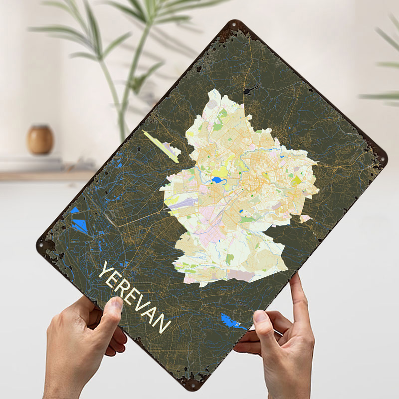 Jervan Stadtplan Blechposter – – Retro Gaming Bar Bewertung und Preis