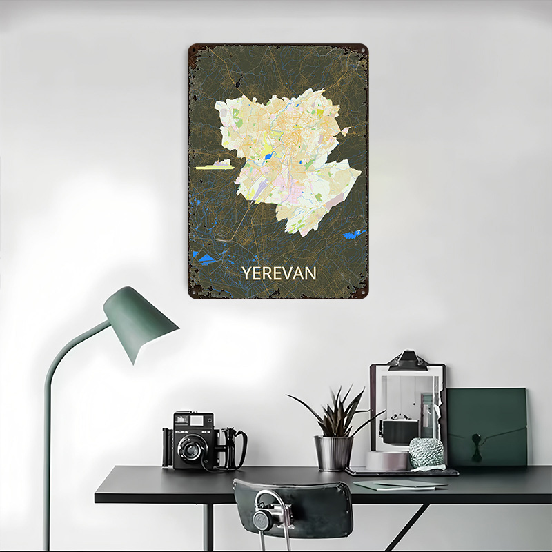 Jervan Stadtplan Blechposter – – Retro Gaming Bar Bewertung und Preis