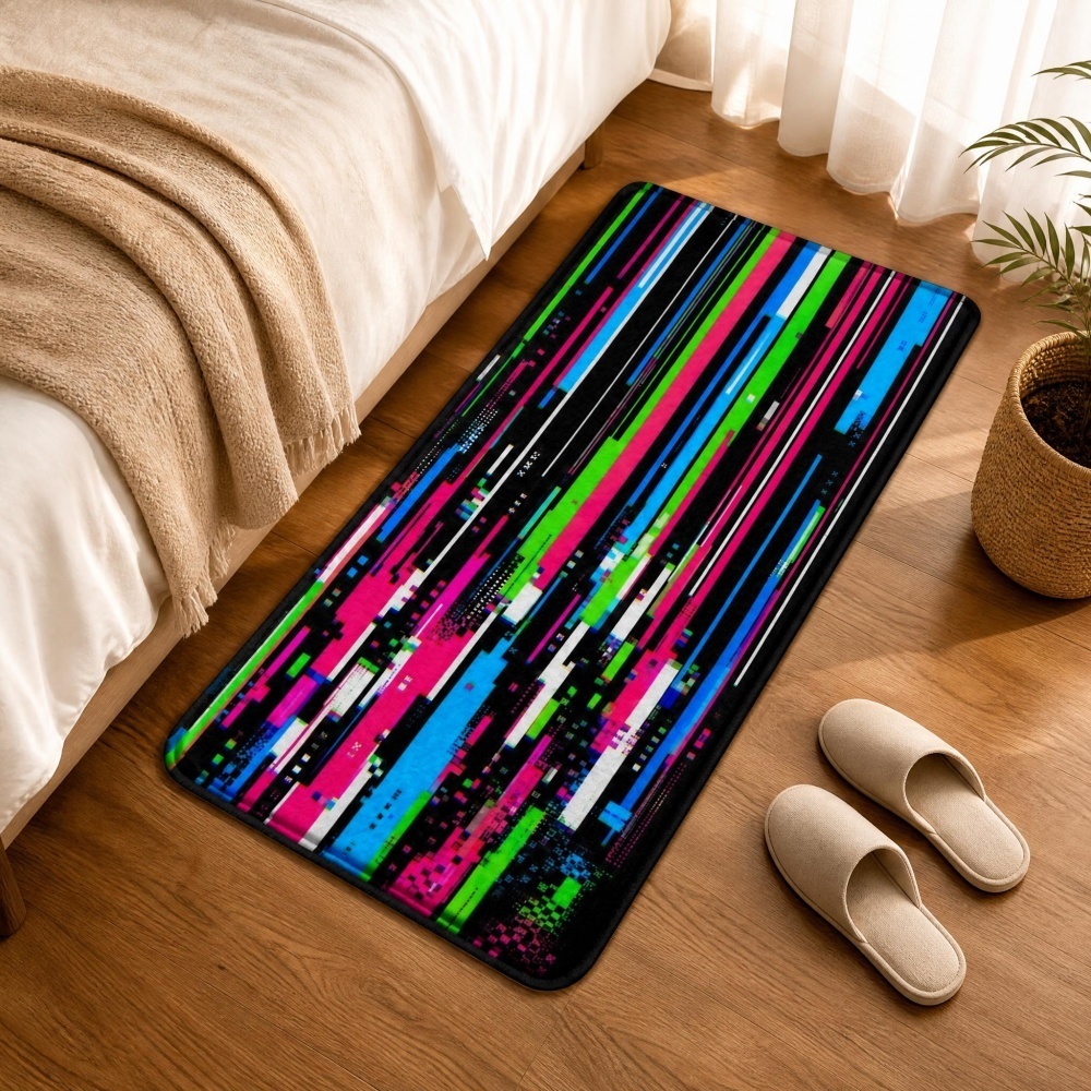Cyberpunk Glitch Flanell-Läufe – Retro Gaming Bar Bewertung und Preis