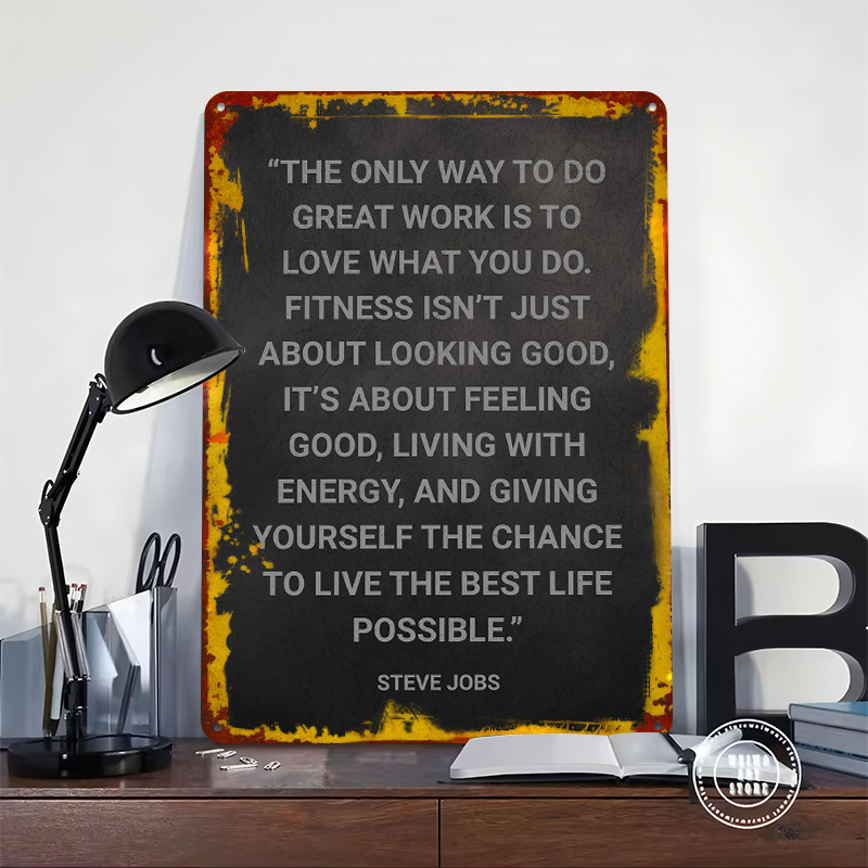 Steve Jobs Fitness-Zitat Metal – Retro Gaming Jobs Bewertung und Preis