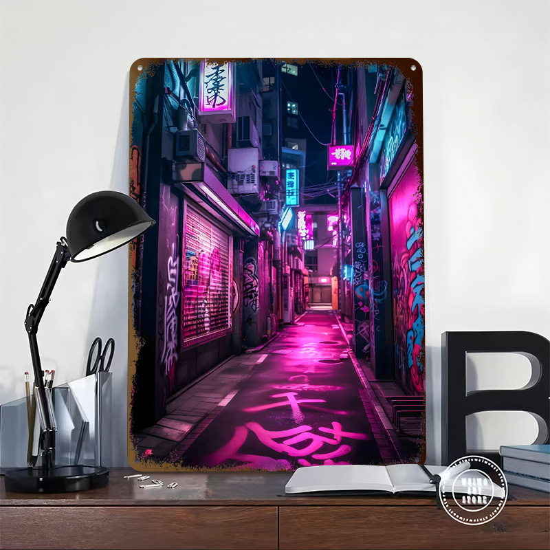 Neon Tokyo Nights Gedrucktes P – Retro Gaming Tokyo Bewertung und Preis