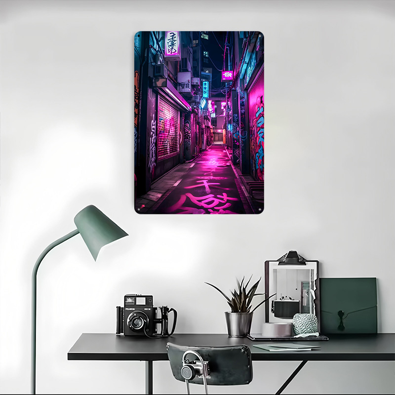 Neon Tokyo Nights Gedrucktes P – Retro Gaming Tokyo Bewertung und Preis