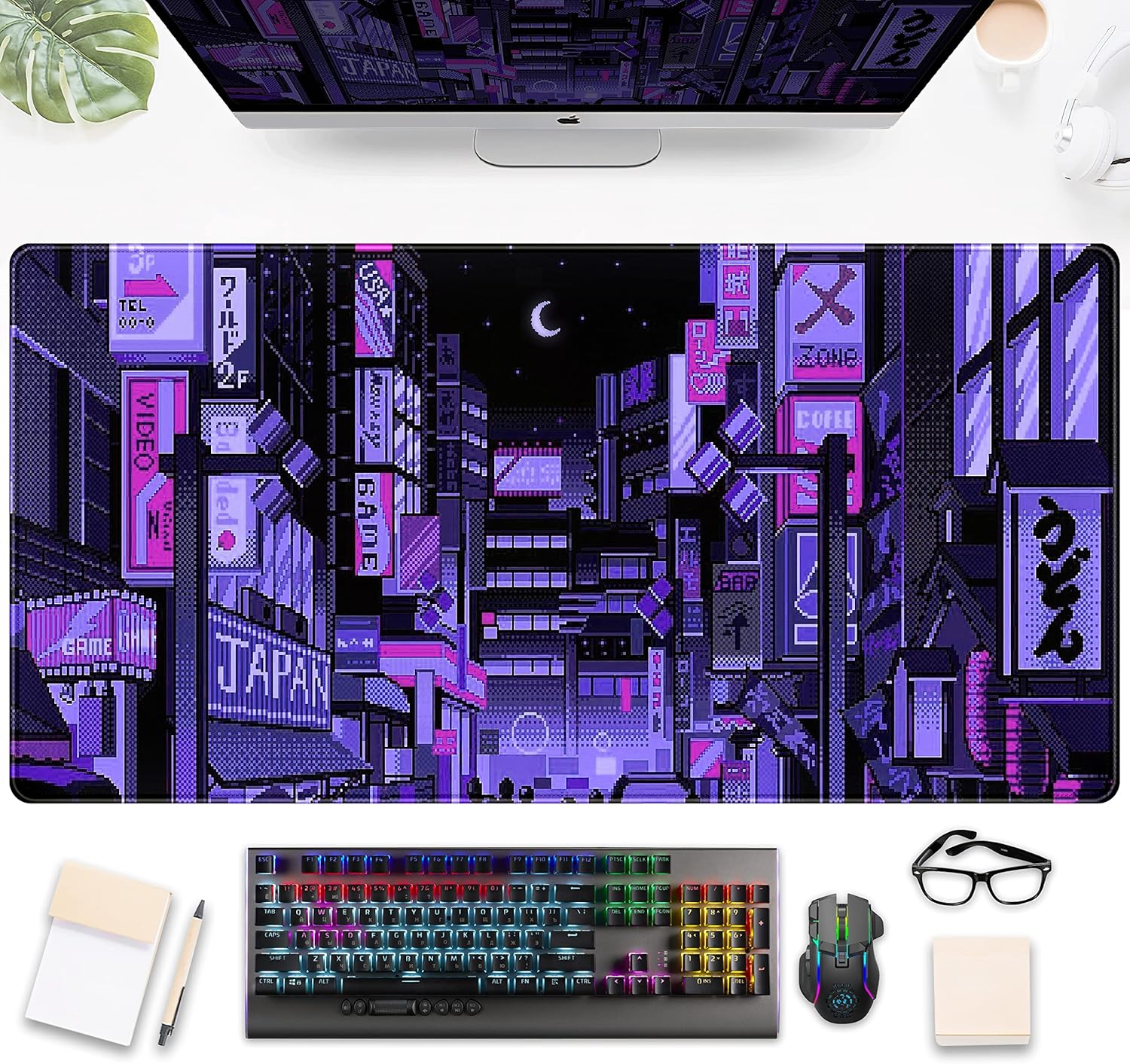 Tokyo Street Purple Neon Pixel – Retro Gaming Tokyo Bewertung und Preis