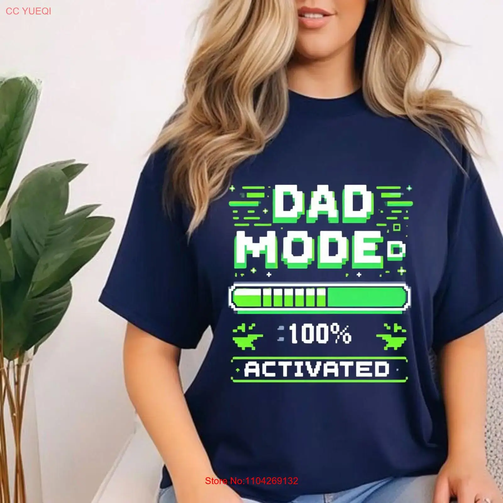T-Shirt „Dad Mode Activated“ f – Retro Gaming Bar Bewertung und Preis
