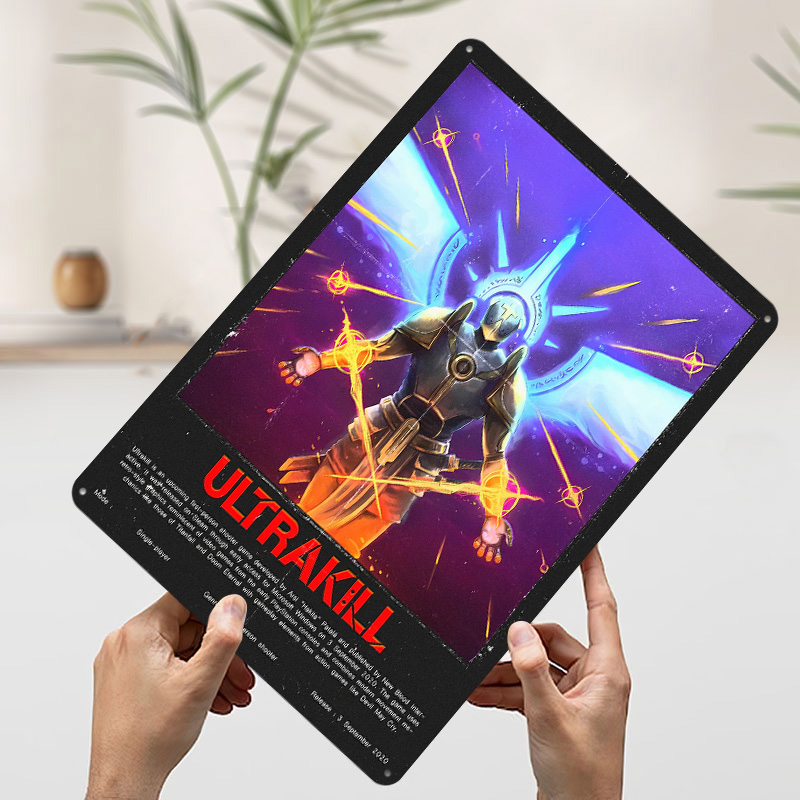 Ultrakill Game Metallposter, i – Retro Gaming Bar Bewertung und Preis