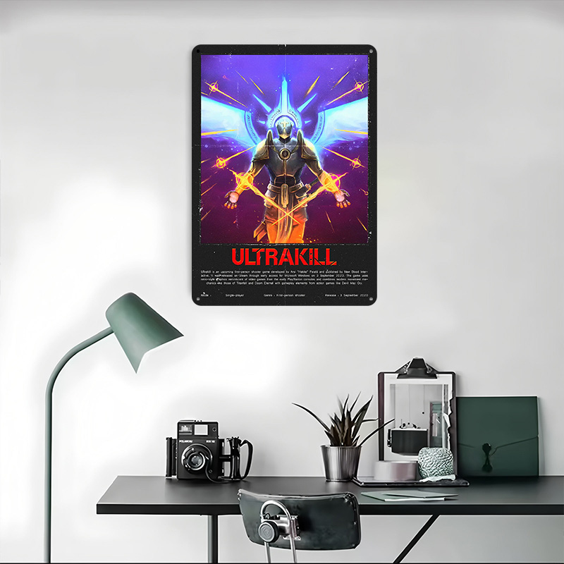 Ultrakill Game Metallposter, i – Retro Gaming Bar Bewertung und Preis