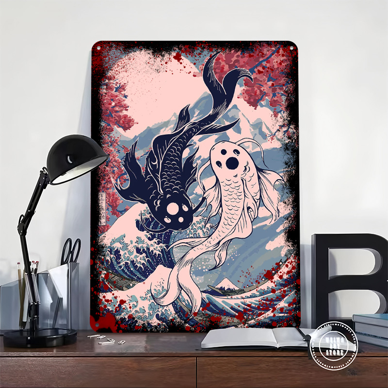 Yin Yang Koi Fisch Japan Gedru – Retro Gaming Japan Bewertung und Preis