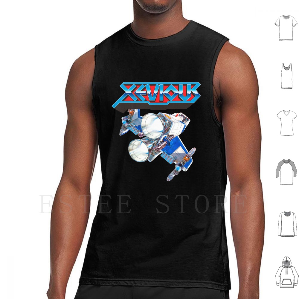 Xevious Logo (Schiff) Tanktops – Retro Gaming Japan Bewertung und Preis