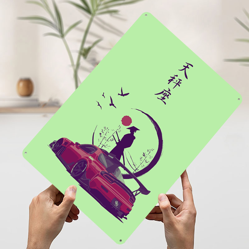 Samurai-Kunst Auto-Druckposter – Retro Gaming Bar Bewertung und Preis