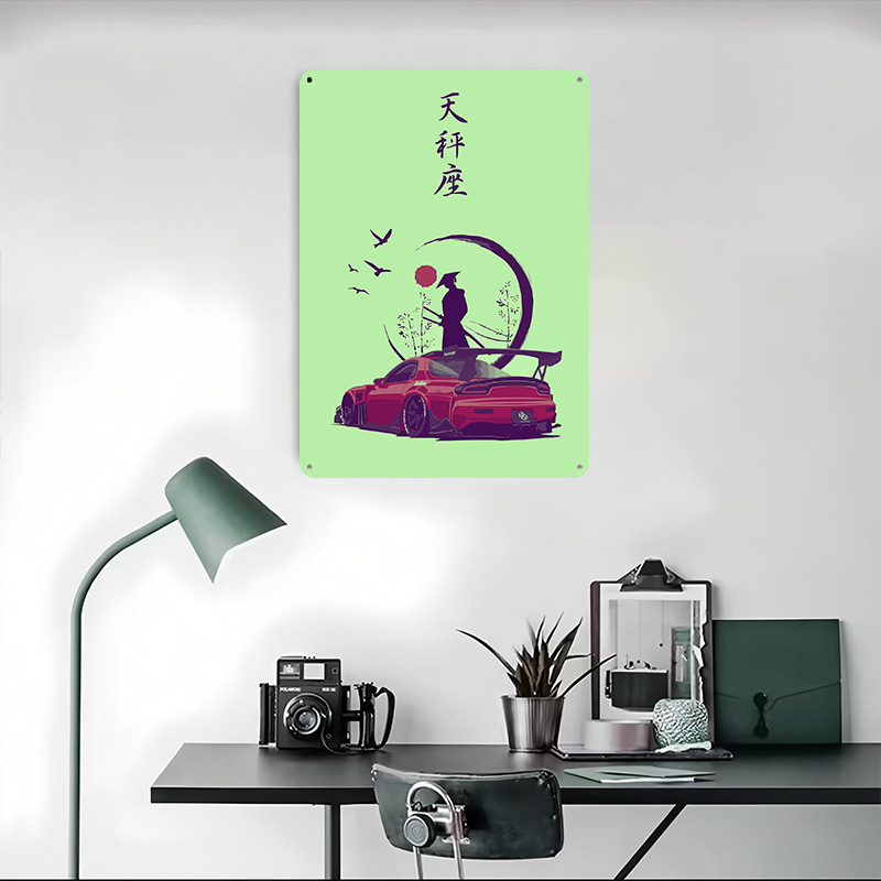 Samurai-Kunst Auto-Druckposter – Retro Gaming Bar Bewertung und Preis