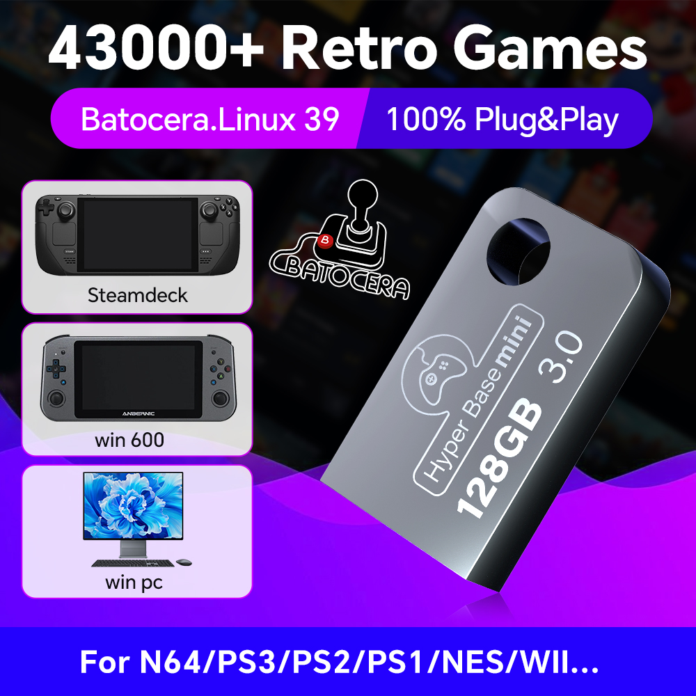 Batocera 128G USB-Flash-Laufwe – Retro Gaming N64 Bewertung und Preis