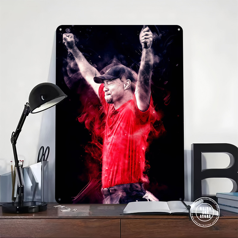 Tiger Woods Bedrucktes Poster  – Retro Gaming Bar Bewertung und Preis