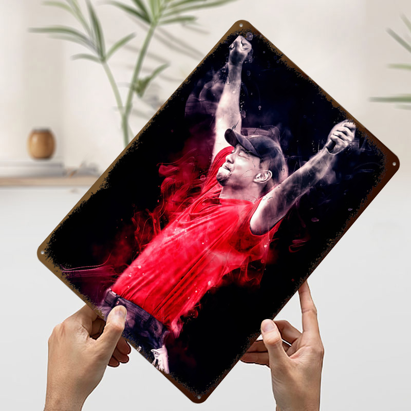Tiger Woods Bedrucktes Poster  – Retro Gaming Bar Bewertung und Preis